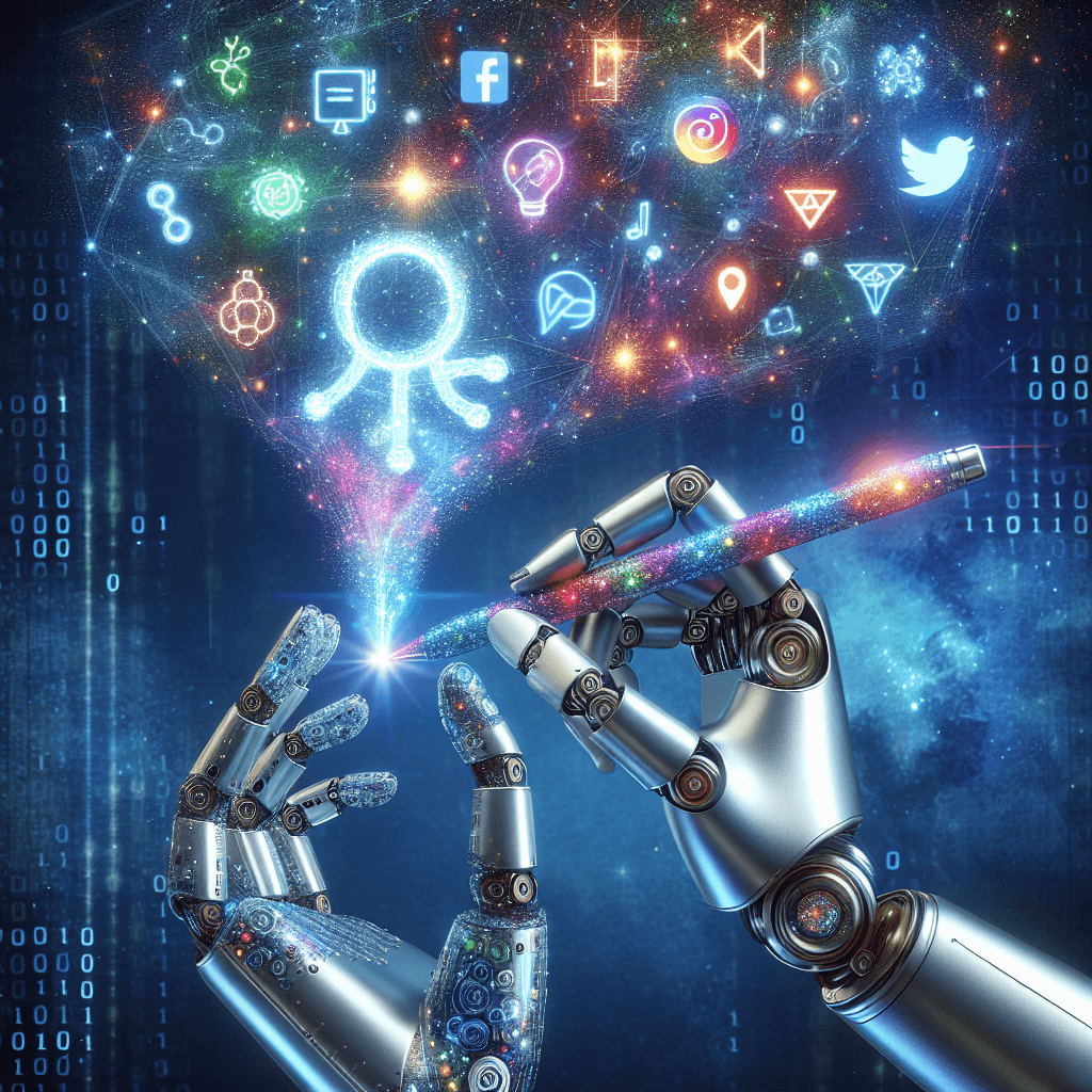 Hands controlled by AI generation social media posts